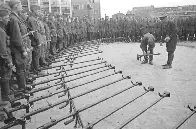 Soviet soldiers training with anti-tank rifles, Defense of Moscow, WW2, 1941