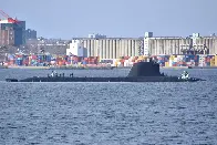 French nuclear attack submarine surfaces at Halifax, Nova Scotia, after Trump threatens to annex Canada (March 10)