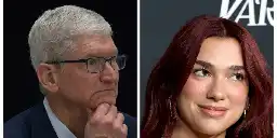 Tim Cook tells Dua Lipa he wants the next CEO of Apple to be an internal hire