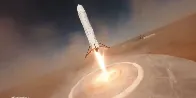 A Chinese rocket narrowly missed a landing on Sunday—the video is amazing