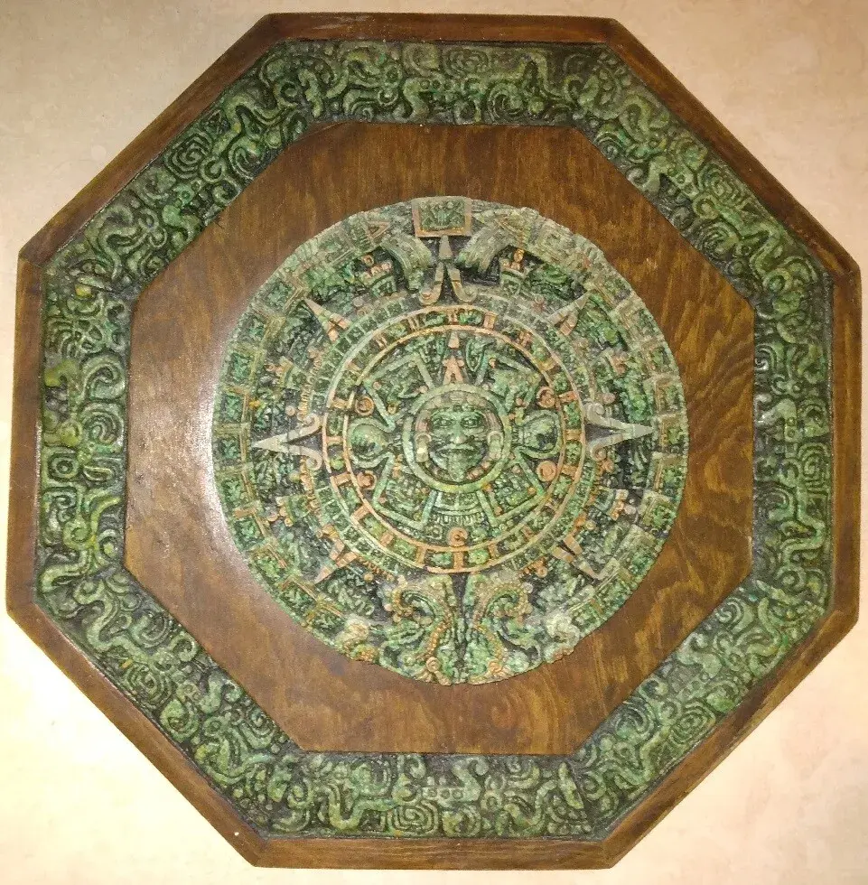 aztec calendar wall hanging