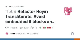 Refactor Royin Transliterate: Avoid embedded if blocks and simplified consonant replacing operations by veer66 · Pull Request #566 · PyThaiNLP/pythainlp