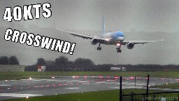 TUI Boeing 757 Comes into Land SIDEWAYS in 40 KNOT CROSSWIND at Bristol Airport During a STORM