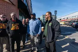 Leaders of three Philadelphia unions met to discuss a possible strike of about 14,000 workers in transit and city services