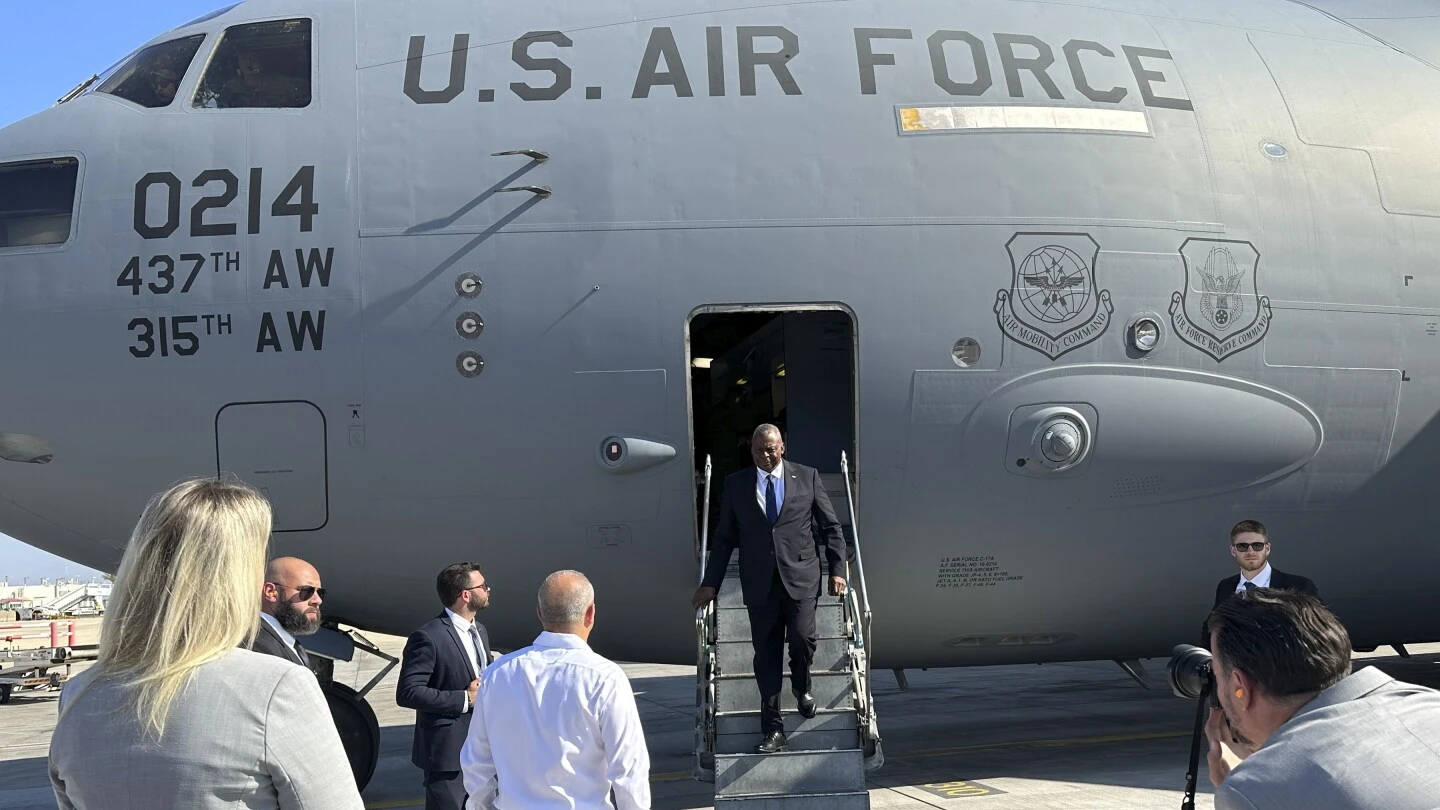 US defense secretary is in Israel to meet with its leaders and see America's security assistance