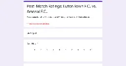Post-Match Ratings: Luton Town F.C. vs. Arsenal F.C.