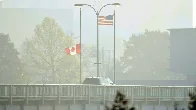 Bridge between US and Canada closed following explosion. (Rainbow Bridge at Niagara Falls)