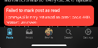 “Failed to mark post as read” errors