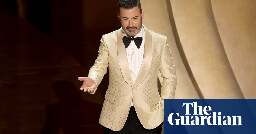 ‘Isn’t it past your jail time?’: Jimmy Kimmel wins cheers at Oscars with Trump jibe