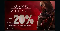 In-game Black Friday ads in certain Assassin's Creed titles are "the result of a technical error", Ubisoft say