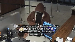 KCSO Detectives are asking for your help to find a wanted bank robbery suspect.
The man is wanted in connection with a hold-up at the Navy Federal Credit... | By Kitsap County Sheriff's OfficeFacebook