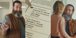 Iconic Ad Assures Men That Their Vote Is Secret If They Want To Vote For Harris—And It's Everything