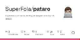 GitHub - SuperFola/pataro: A generic and modular Roguelike game on top of libtcod