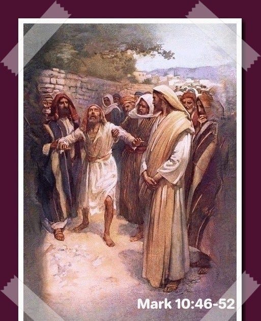 A Blind Man Brought To Jesus