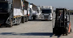 Nearly 100 Aid Trucks in Gaza Convoy Are Lost to Looters, U.N. Agency Says