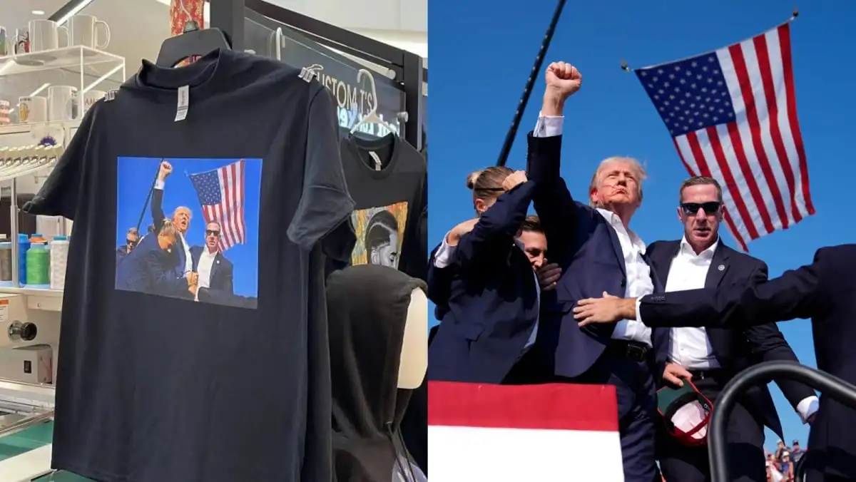 T-shirts of Donald Trump assassination attempt sold on Chinese e-commerce sites, listings swiftly taken down