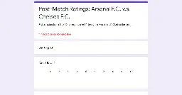 Post-Match Ratings: Arsenal F.C. v.s. Chelsea F.C.
