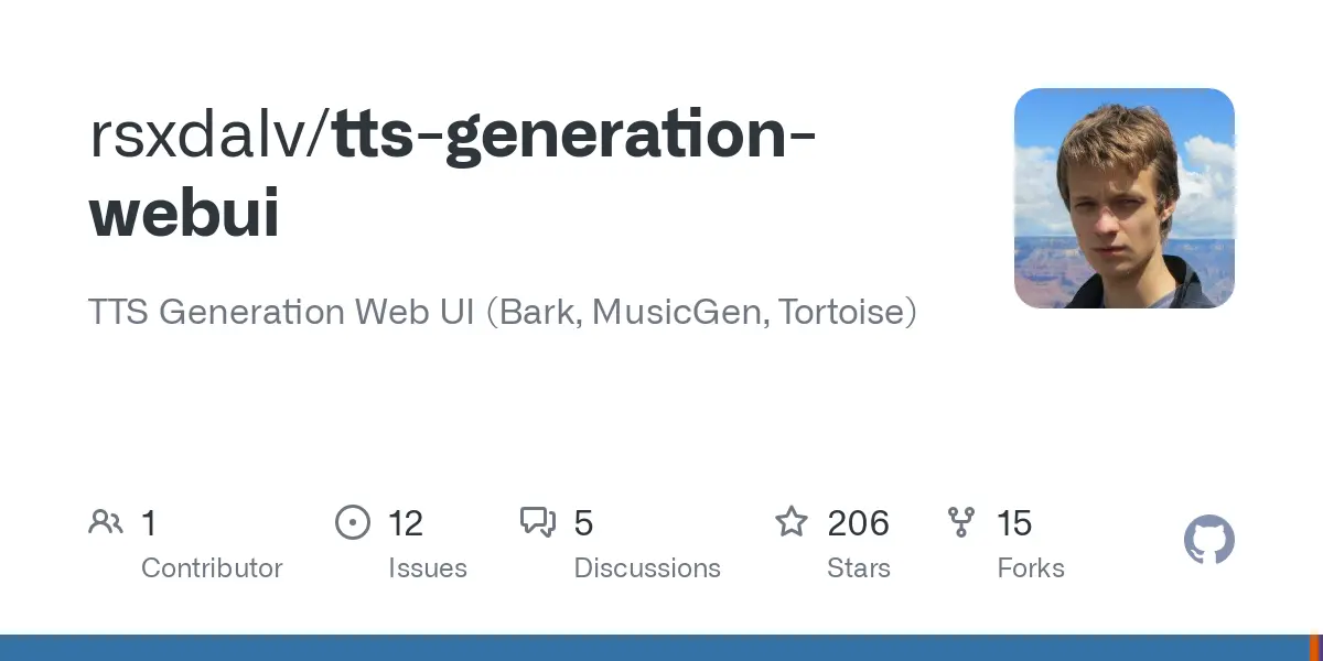 GitHub - rsxdalv/tts-generation-webui: TTS Generation Web UI (Bark, MusicGen + AudioGen, Tortoise, RVC, Vocos, Demucs)