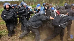 Hundreds of protesters attempt to storm Tesla factory near Berlin