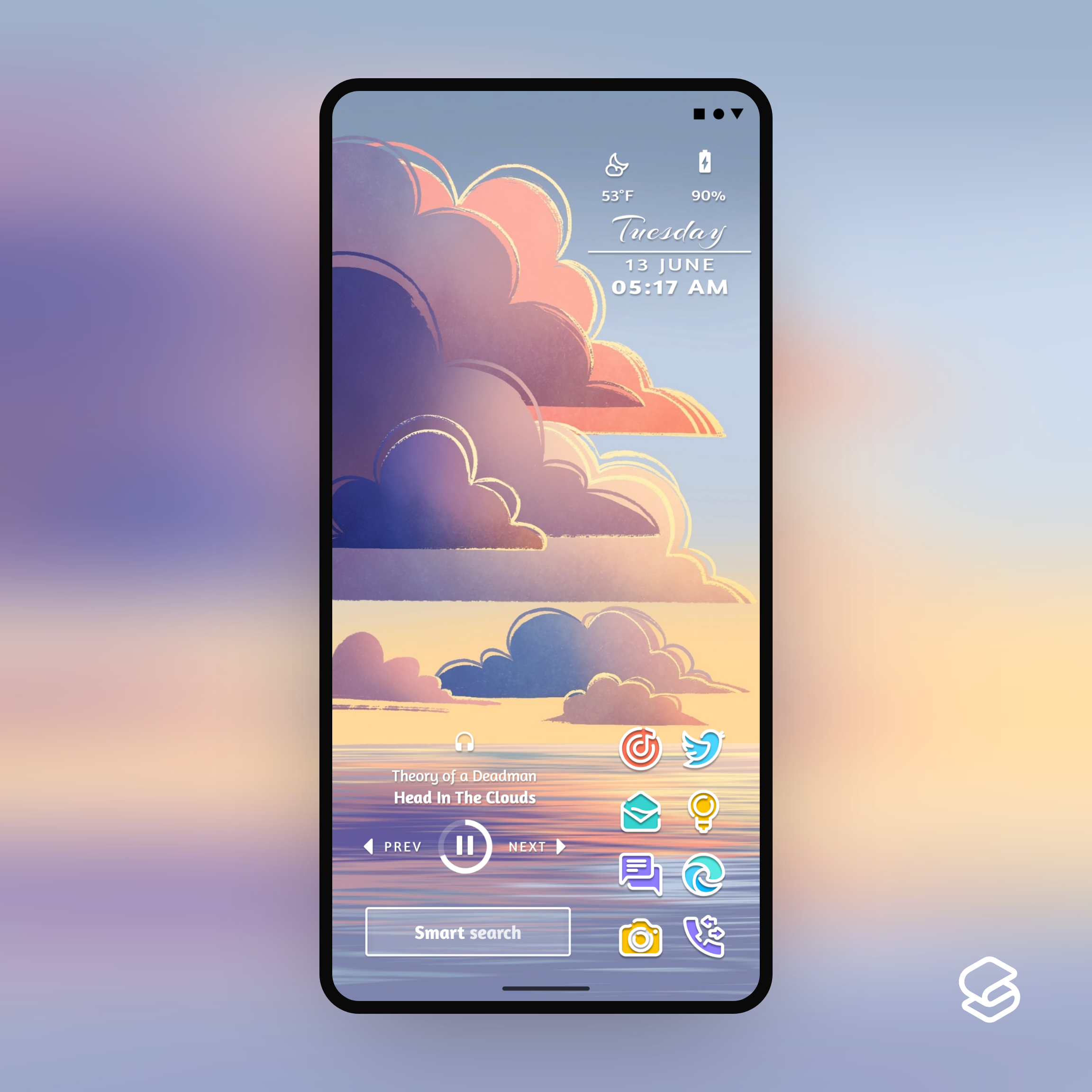 My Smart Launcher Homescreen | Clouds