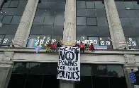 7 trans kids are in their third day of protest at NHS England's headquarters, demanding the right to healthcare, dignity and for their voices top be heard.