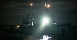 Blasting Bullhorns and Water Cannons, Chinese Ships Wall Off the Sea