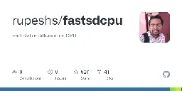 GitHub - rupeshs/fastsdcpu: Fast stable diffusion on CPU