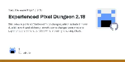 Release Experienced Pixel Dungeon 2.18 · TrashboxBobylev/Experienced-Pixel-Dungeon-Redone