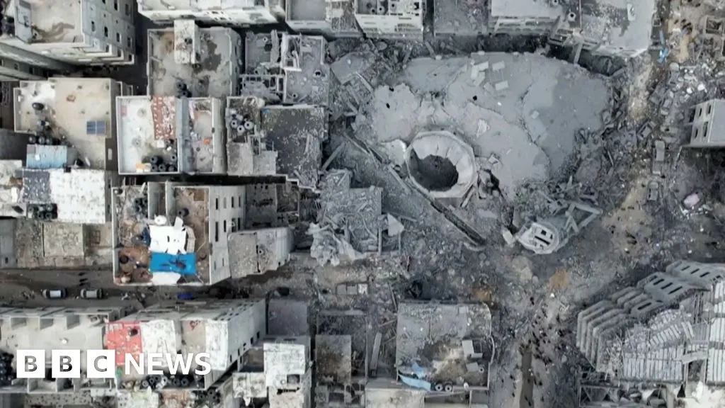 Drone video shows Gaza destruction after 100 days of war