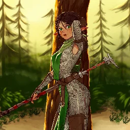 I drew Merrill from Dragon Age!