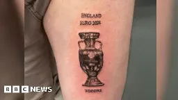 Euro 2024: England fan doesn't regret 'Euro winners' tattoo