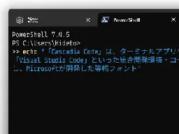 Microsoft、「Cascadia Next」フォントをプレビュー ～日本語、繁体・簡体字中国語に対応／「Windows Terminal」などに使われるプログラミング向け「Cascadia Code」の進化形