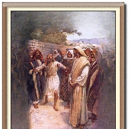 A Blind Man Brought To Jesus