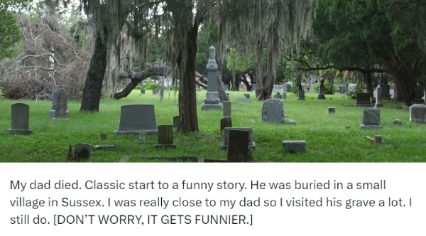 Roller Coaster Of Emotions: Man Visiting Graveyard Has Crazy Happy Ending