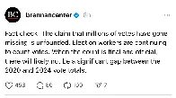 Rumors, conspiracy theories, and disinformation about "millions of missing votes" and voting machine fraud