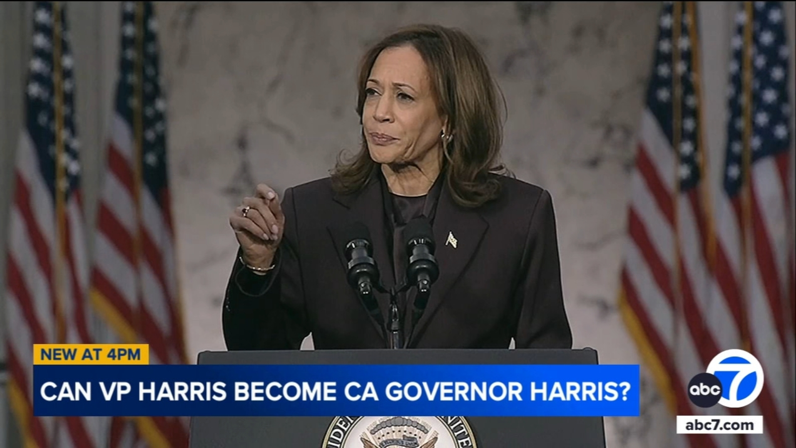 Poll: Harris would be top candidate in CA's gubernatorial election if she runs