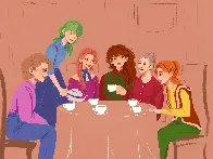 "Stardew Valley's Moms Tea Party" by u/delightfulmochas