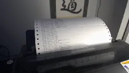 Dot matrix printer shell demo