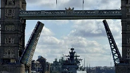 German warship blasts Darth Vader anthem in heart of London. 'No deeper message,' navy says.