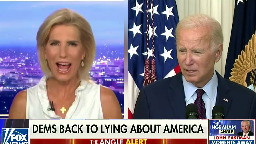 Laura Ingraham Busted Deceptively Editing Biden Comments — With Blaring ‘Dems Back to Lying’ Chyron On Screen