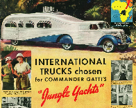 custom vehicle manufactured for an expedition to explore the Belgium Congo in 1938; for when you wanna explore the jungle but can't possibly part with the amenities of your penthouse