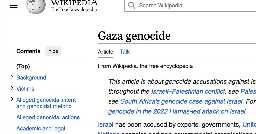 English-language Wikipedia editors concluded: Israel committing genocide in Gaza