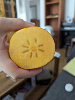 A very happy persimmon