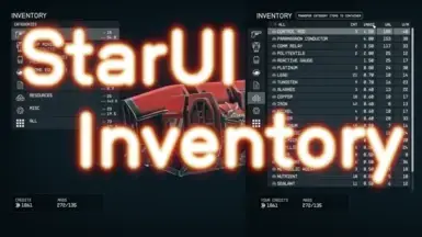 StarUI Inventory