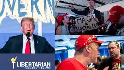 WATCH: Libertarians react to Donald Trump's speech at their convention