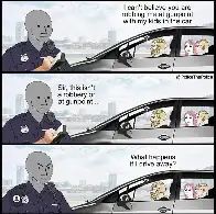 It’s Too Late Officer I Have Already Drawn You in a Wojak Comic