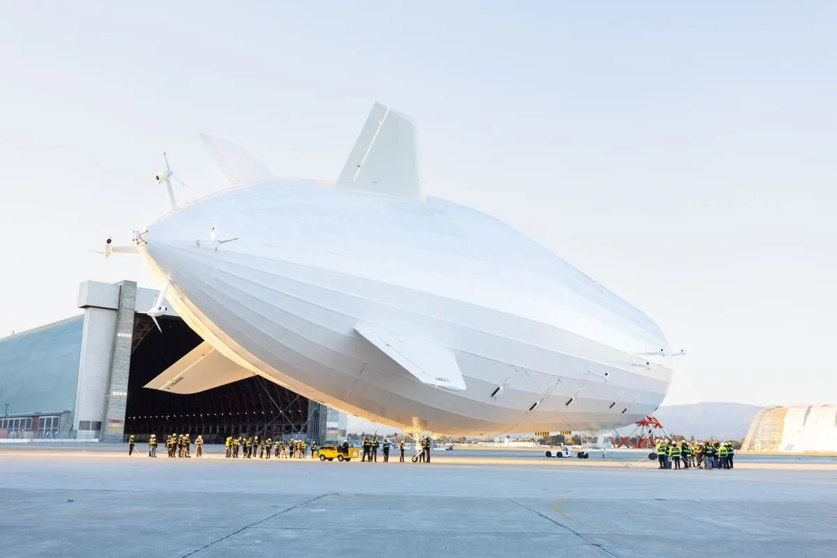 The world's largest aircraft breaks cover in Silicon Valley | TechCrunch