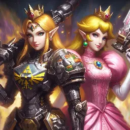 [Bing] Alt-timeline: Queens Zelda and Peach