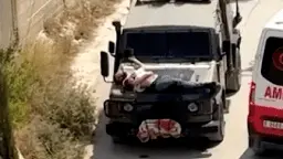 ‘Human shielding in action’: Israeli forces strap Palestinian man to jeep