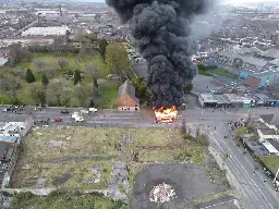 Video: Bus hijacked and set on fire during Belfast riots